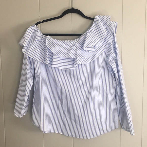 NWOT Calvin Klein off the shoulder top - Picture 2 of 8